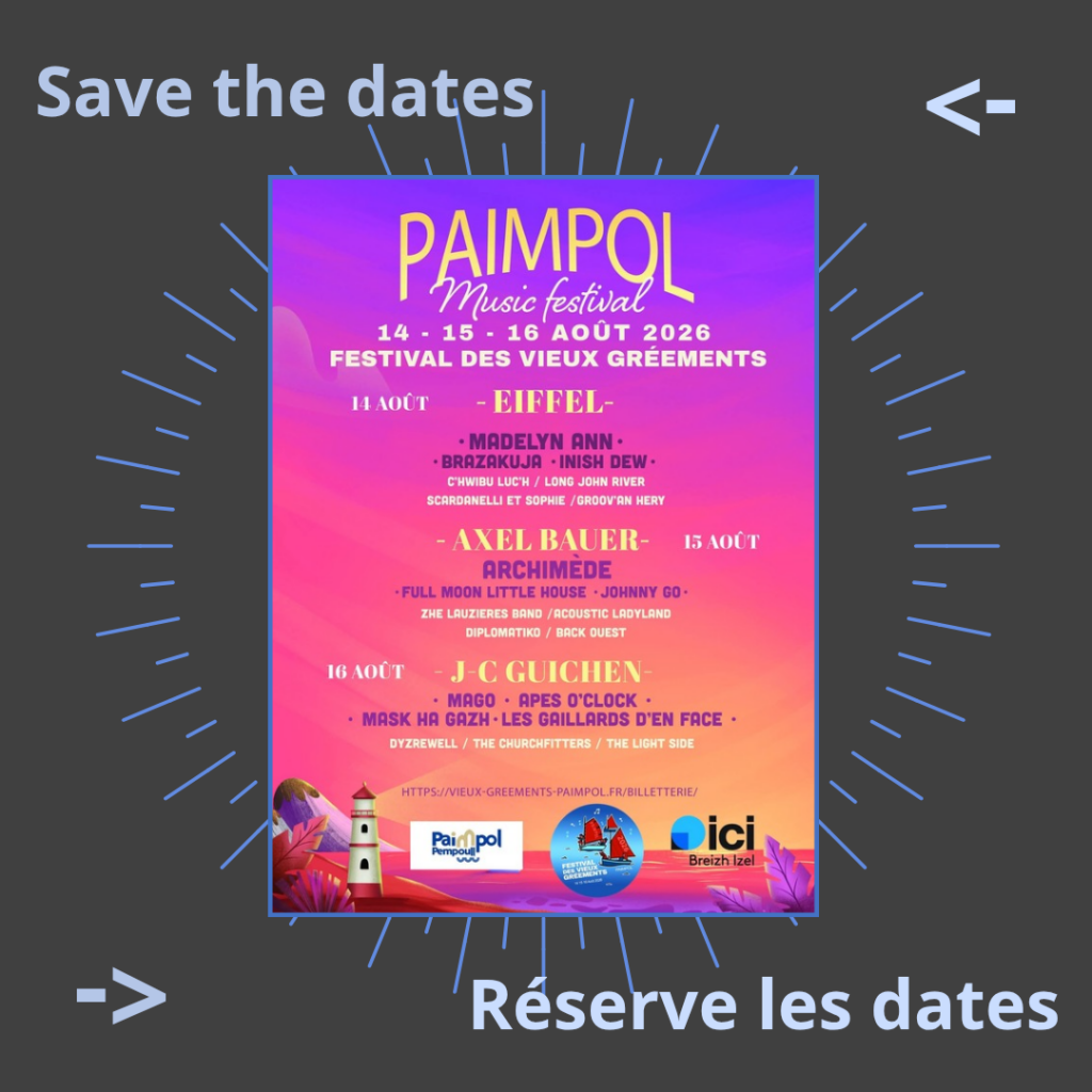 Festival des Vieux Gréements Paimpol 2026 Programmation